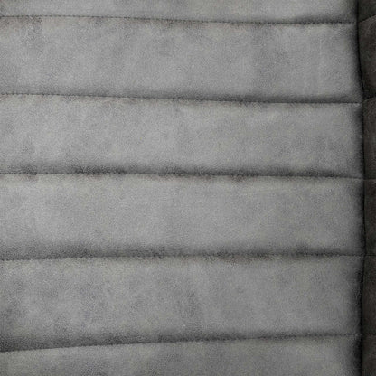 ‘Lisa’ Grey Microfibre Fabric Set of 4 Dining Chairs