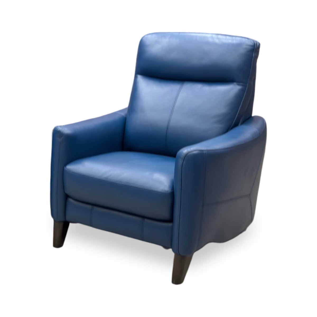 World of Leather Compact Collection 'Petit' Bv-313e Ocean Blue Leather Armchair