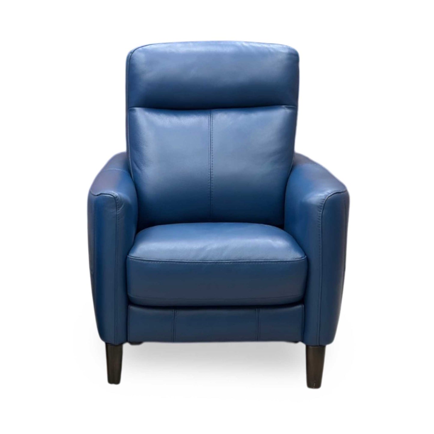 World of Leather Compact Collection 'Petit' Bv-313e Ocean Blue Leather Armchair