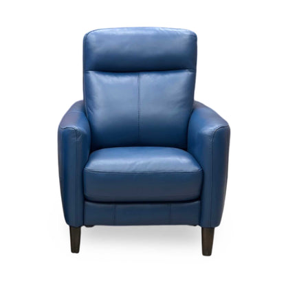 World of Leather Compact Collection 'Petit' Bv-313e Ocean Blue Leather Armchair