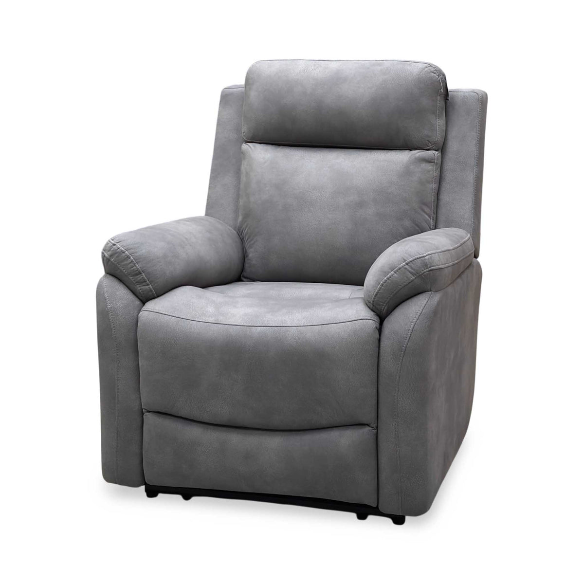 ‘Linea’ Storm Grey Fabric Power Recliner Armchair