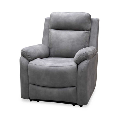 ‘Linea’ Storm Grey Fabric Power Recliner Armchair