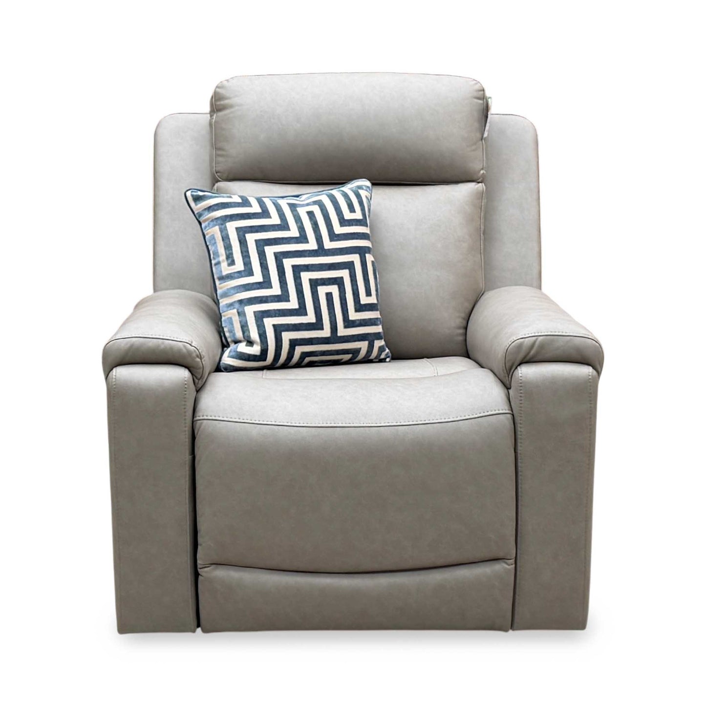 ‘Nova’ Taupe Grey Fabric Power Recliner Armchair