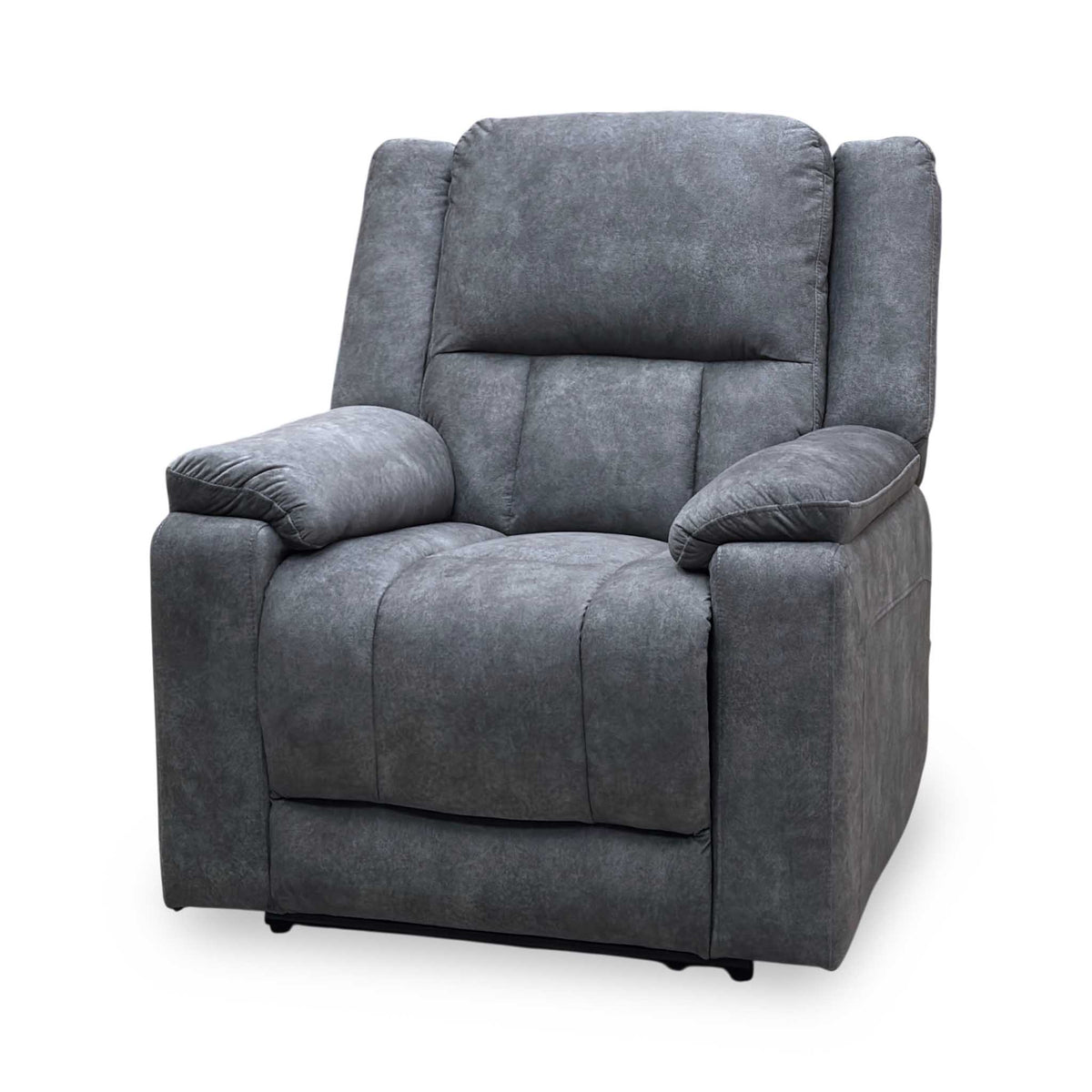 ‘Savoy’ Dark Grey Microfiber Fabric Power Recliner Armchair