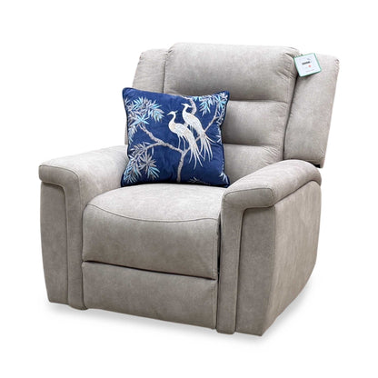 'Vega’ Beige Microfiber Fabric Power Recliner Armchair