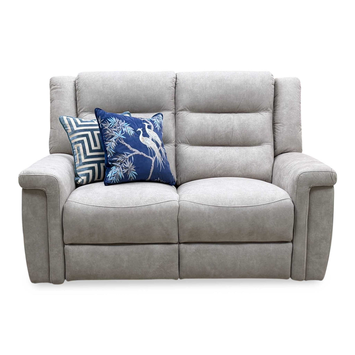 ‘Vega’ Beige Fabric 2 Seater Power Recliner Sofa