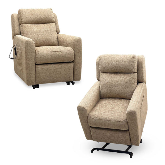 G Plan ‘Wren’ A070 Boucle Cocoa Brown Fabric Lift and Rise Recliner Chair