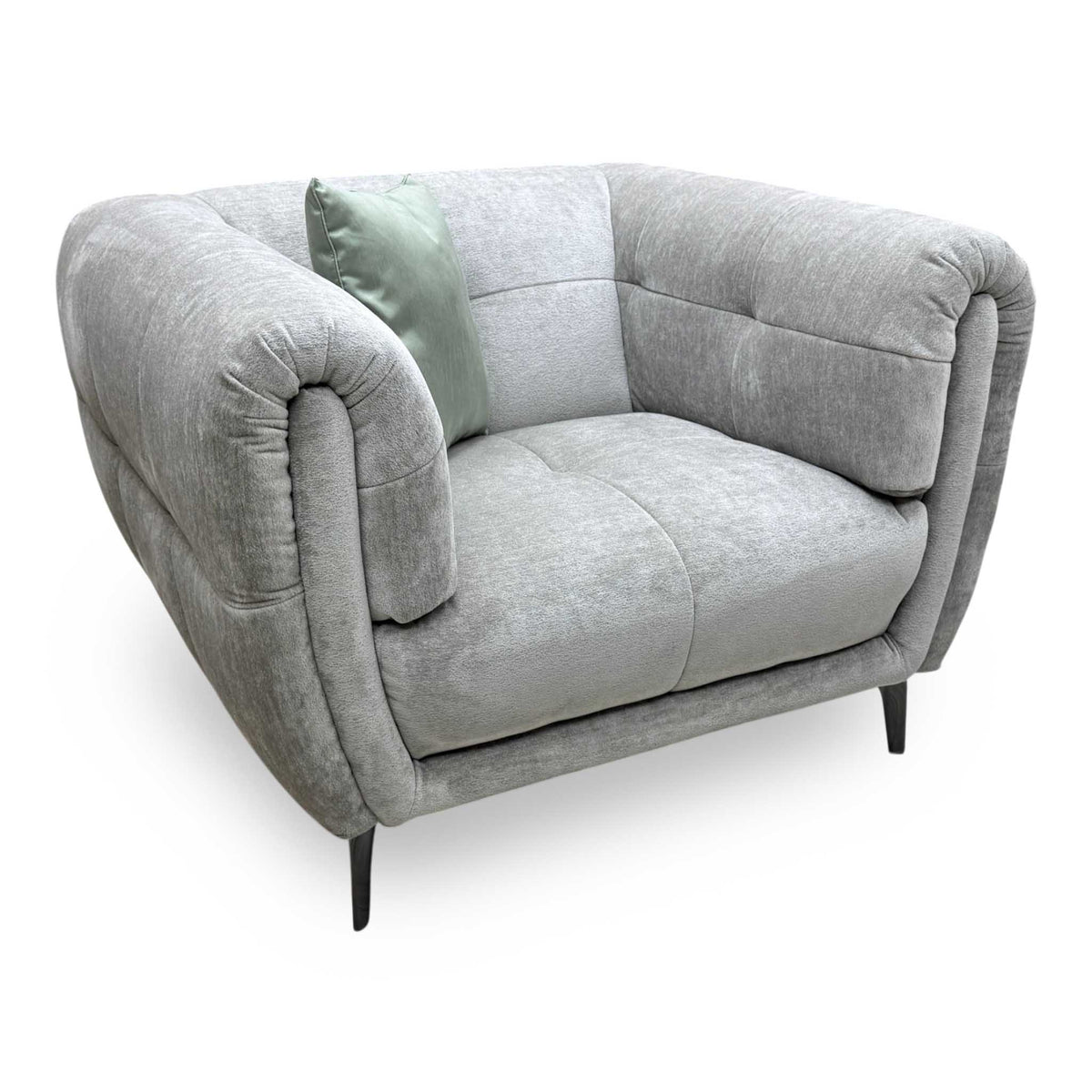 Ideal Home 'Sienna' Hudson Mist Grey 25451 Fabric Chair