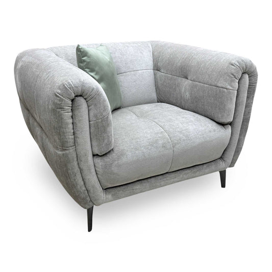 Ideal Home 'Sienna' Hudson Mist Grey 25451 Fabric Chair