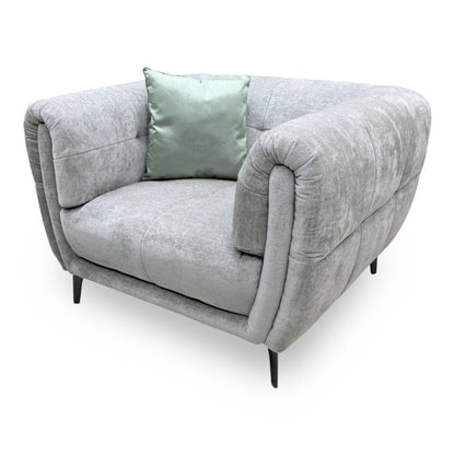 Ideal Home 'Sienna' Hudson Mist Grey 25451 Fabric Chair