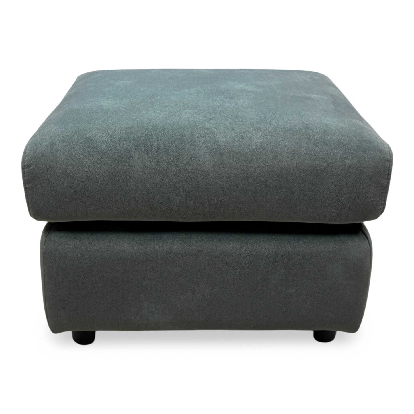 'Raven' Dexter Fern Green Velvet Fabric Footstool