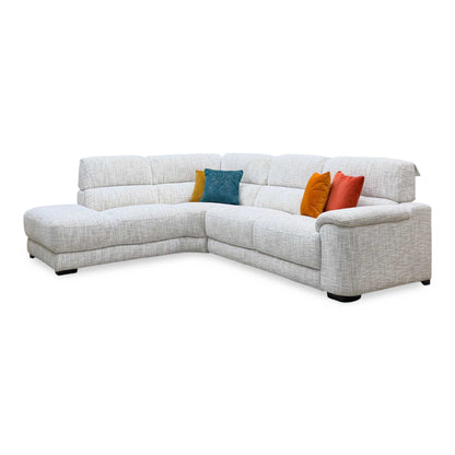 'Nova' Fab-Mga-R04 Beige Fabric Left Hand Facing Chaise End Sofa