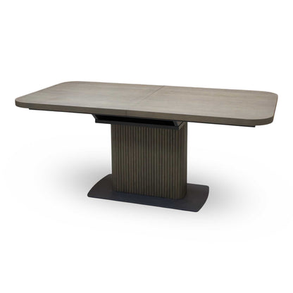 'Jai' Dark Oak Solid Oak Large Extending Dining Table