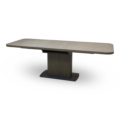 'Jai' Dark Oak Solid Oak Large Extending Dining Table