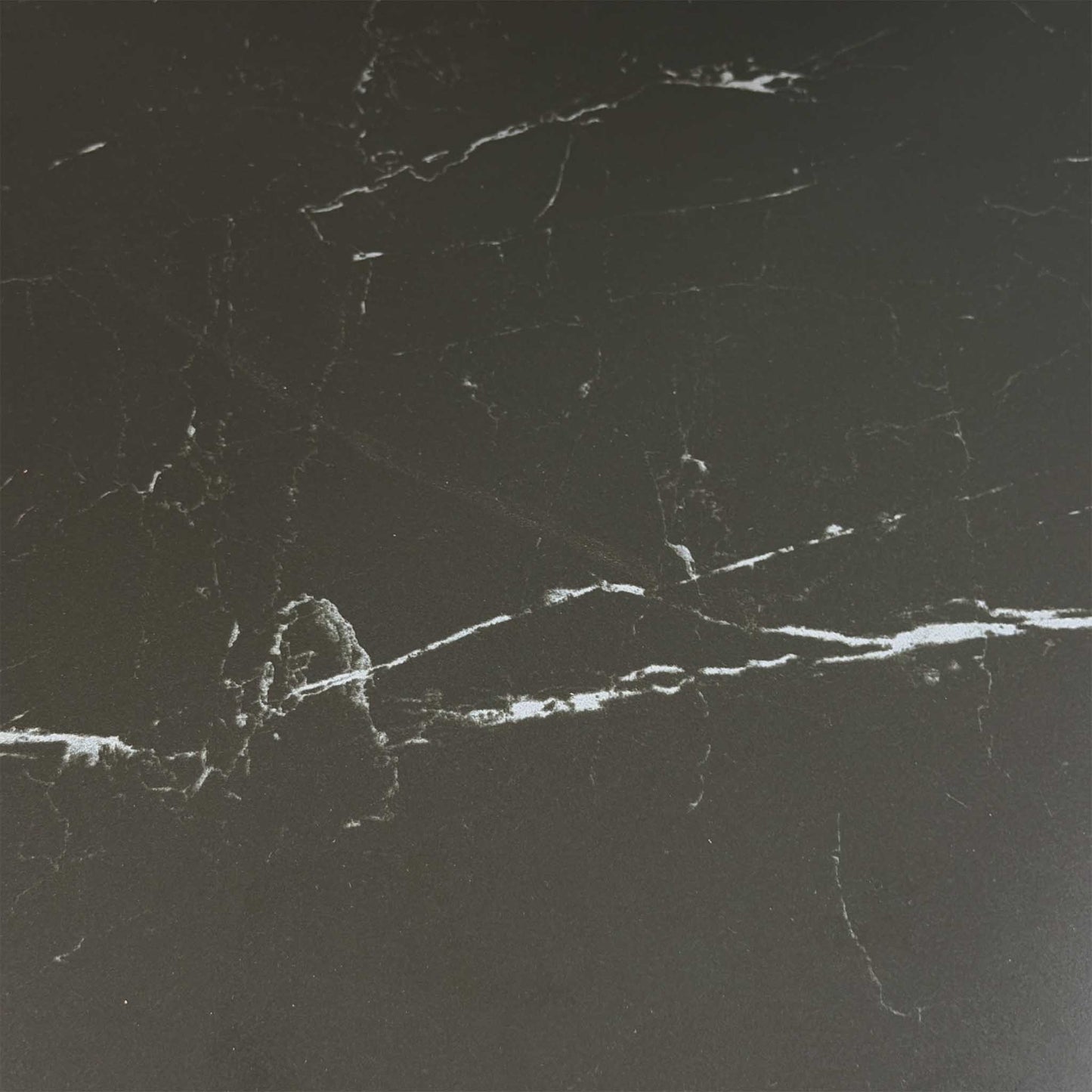 ‘Raul’ Nero Marquina Black Marble Effect Ceramic Top Swivel Extending Dining Table