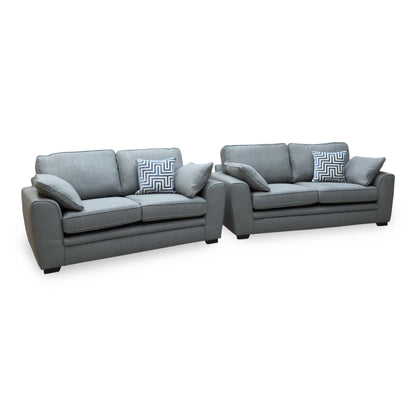 'Chalfont' Texas Linen Fabric 3 + 2 Seater Sofa Set