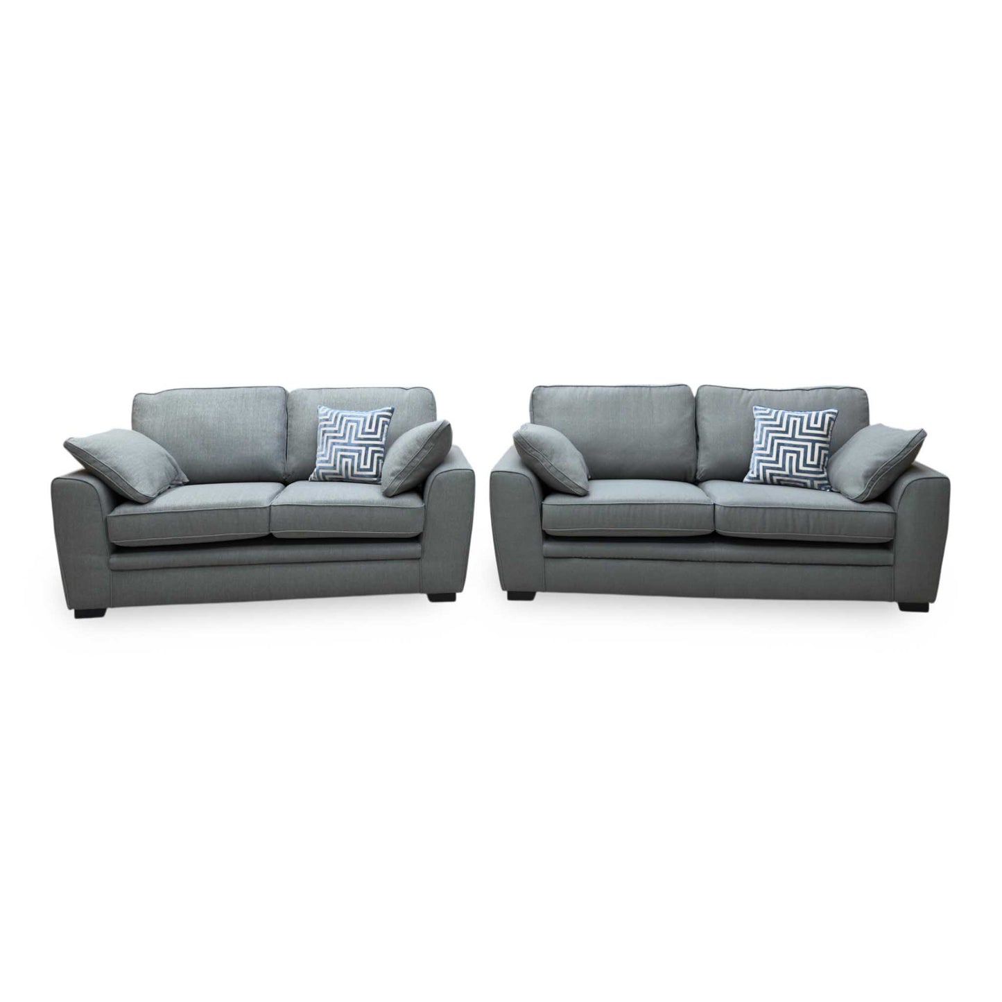 'Chalfont' Texas Linen Fabric 3 + 2 Seater Sofa Set