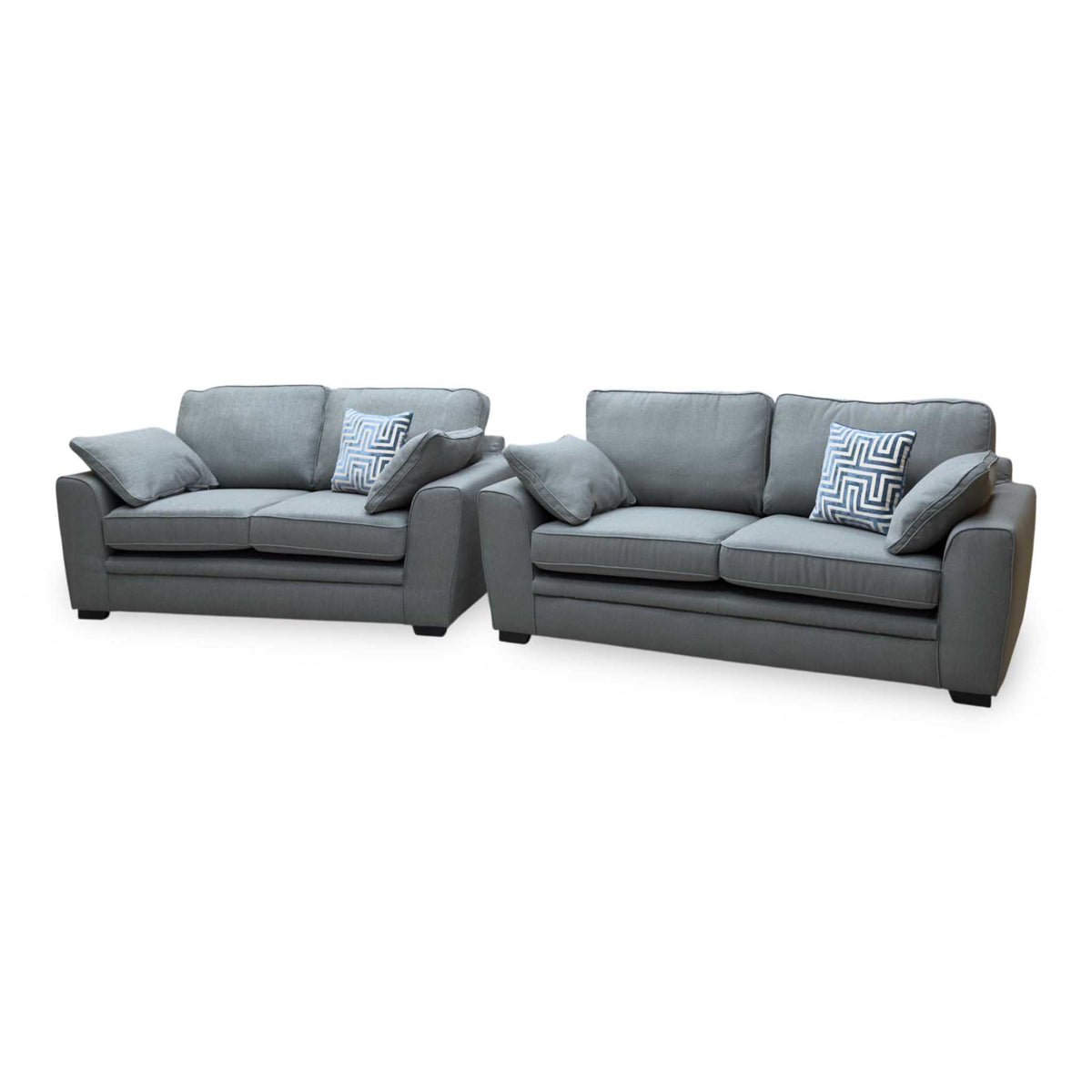 'Chalfont' Texas Linen Fabric 3 + 2 Seater Sofa Set