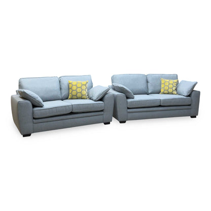 Chalfont Orm Duck Egg Fabric 3 + 2 Seater Sofa Set