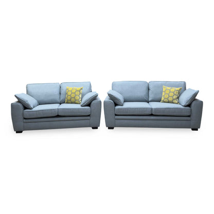 Chalfont Orm Duck Egg Fabric 3 + 2 Seater Sofa Set – view 4