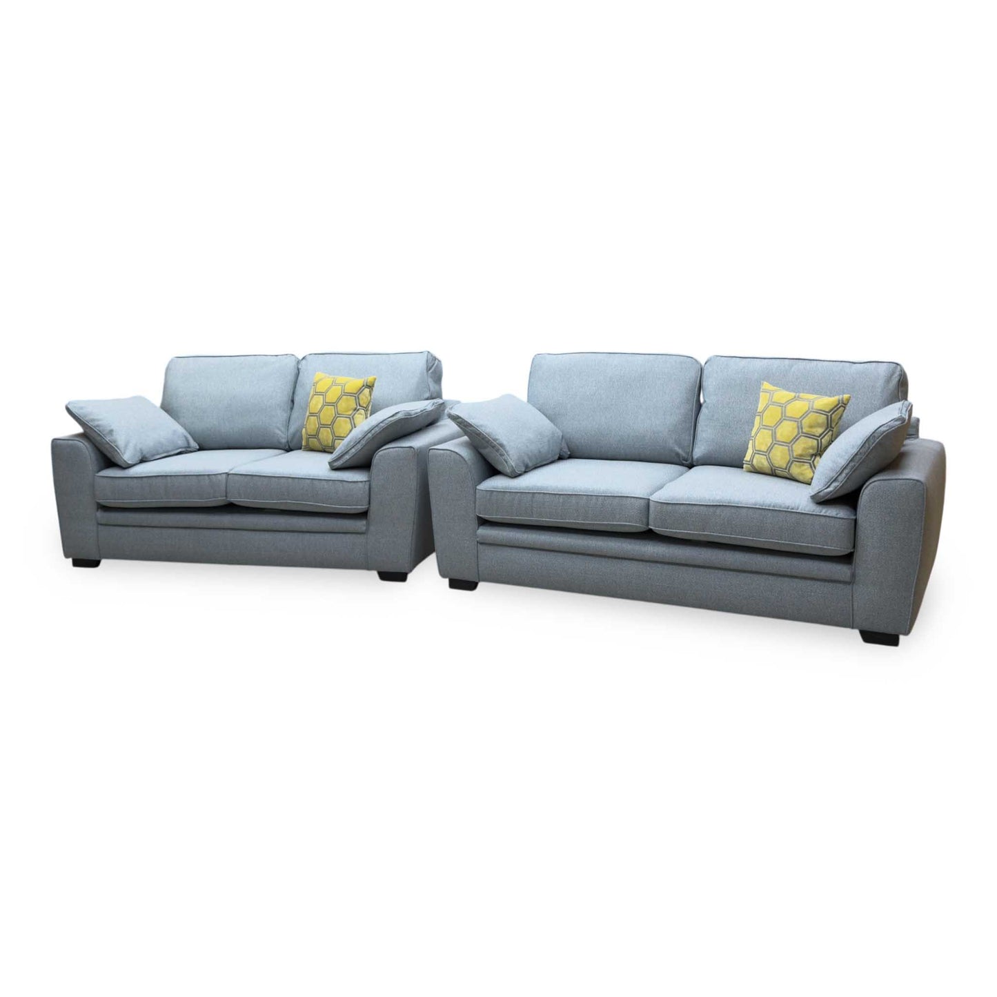 Chalfont Orm Duck Egg Fabric 3 + 2 Seater Sofa Set – view 5