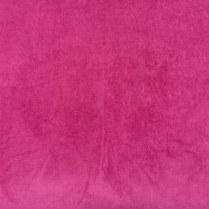 'Orka' Pink Sensual Velvet Fabric Plain Banquette Footstool