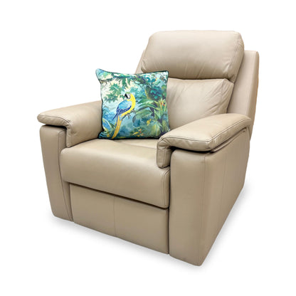 G Plan 'Thornbury' L845 Cambridge Putty Cream Leather Power Recliner Chair with Power Headrest and Power Lumbar