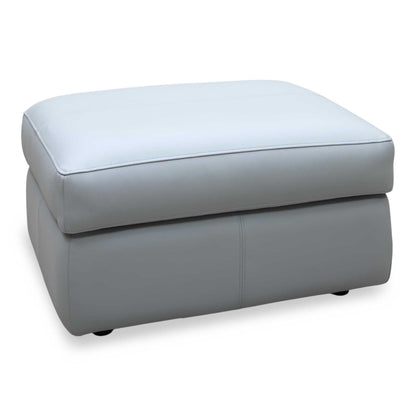 G Plan ‘Seattle’ H008 Durham Grey Leather Storage Footstool
