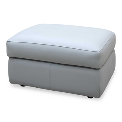 G Plan ‘Seattle’ H008 Durham Grey Leather Storage Footstool