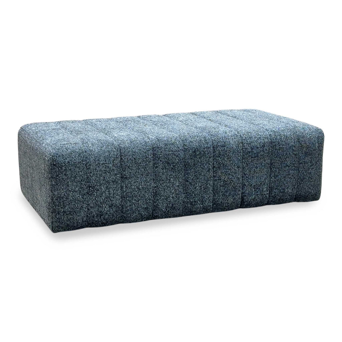 'Retreat’ Odyssey Subzero Dark Grey Fabric Designer Footstool