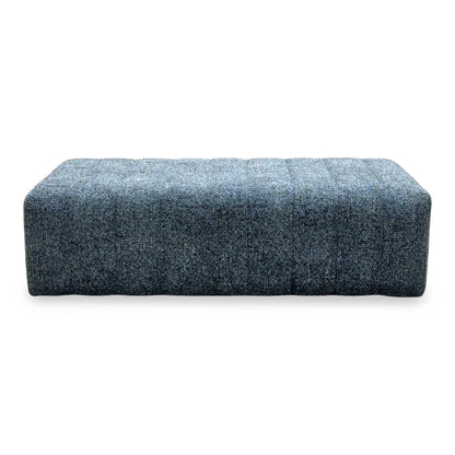 'Retreat’ Odyssey Subzero Dark Grey Fabric Designer Footstool