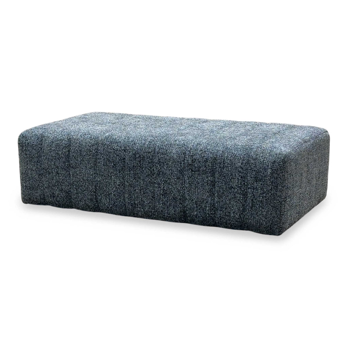 'Retreat’ Odyssey Subzero Dark Grey Fabric Designer Footstool
