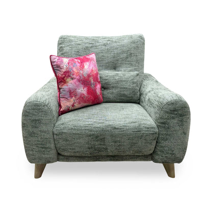 'Malmo' Fab-Mga-R11 Olive Green Fabric Chair