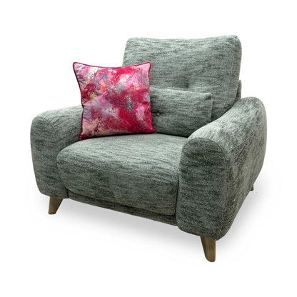 'Malmo' Fab-Mga-R11 Olive Green Fabric Chair