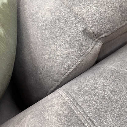 'Elphaba' Dexter Mocha Grey Velvet Fabric Power Recliner Chair with Storage Arms
