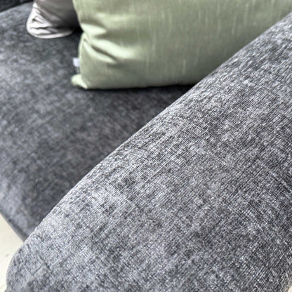 'Belissimo' Mirage Black - Silver Cp Fabric Chair