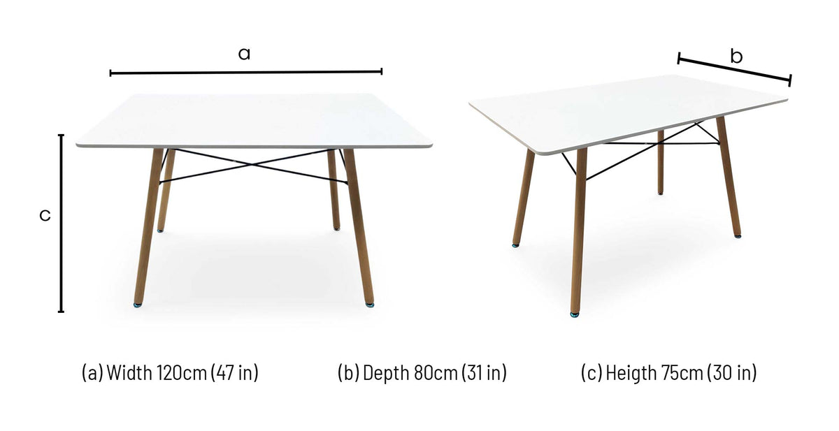 'Aaron' Veneer Wood Top Small Dining Table with Wooden Legs