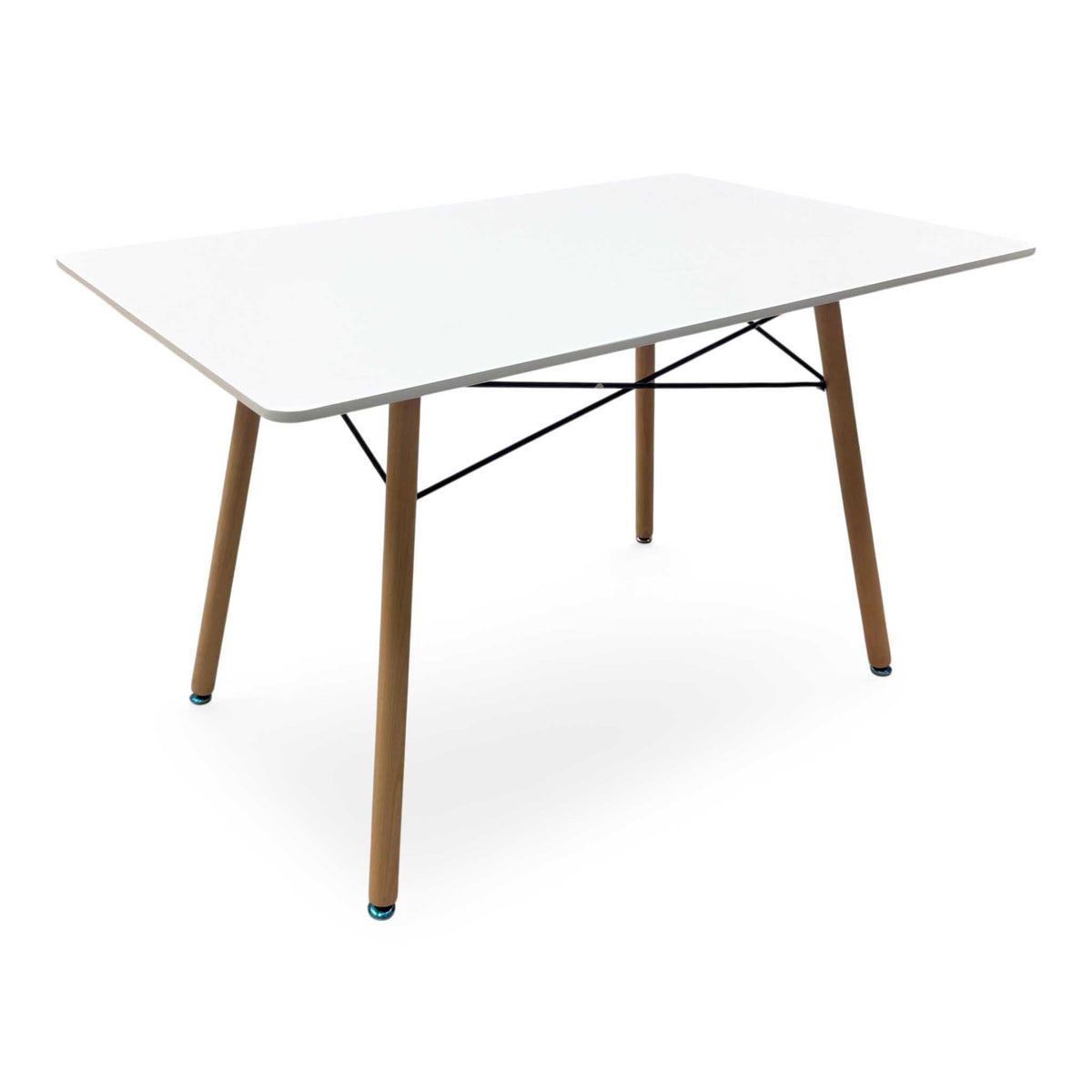 'Aaron' Veneer Wood Top Small Dining Table with Wooden Legs