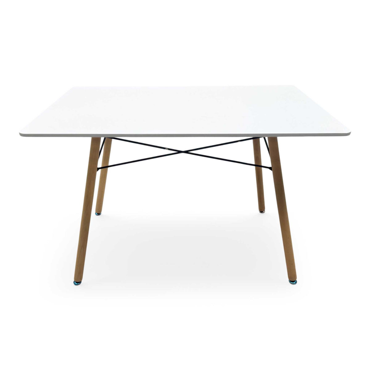 'Aaron' Veneer Wood Top Small Dining Table with Wooden Legs