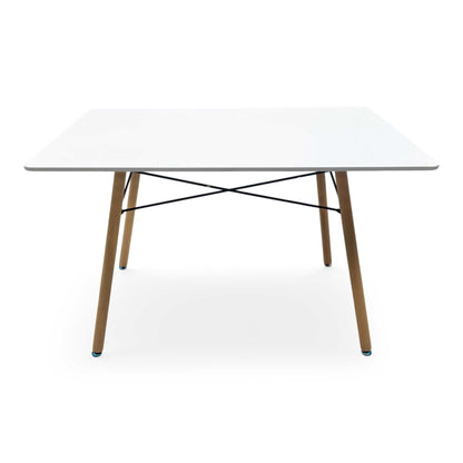 'Aaron' Veneer Wood Top Small Dining Table with Wooden Legs