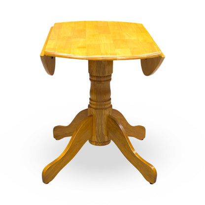 'Barry' Oak Veneer Round Fold Up Dining Table