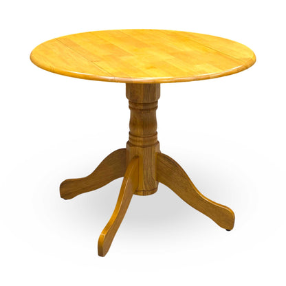 'Barry' Oak Veneer Round Fold Up Dining Table