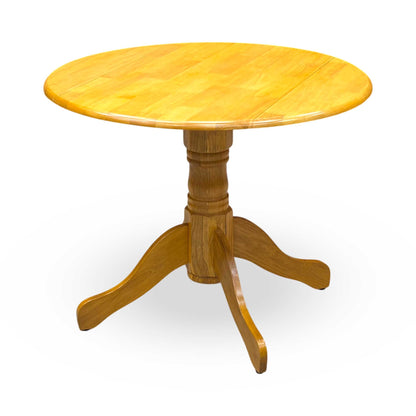 'Barry' Oak Veneer Round Fold Up Dining Table