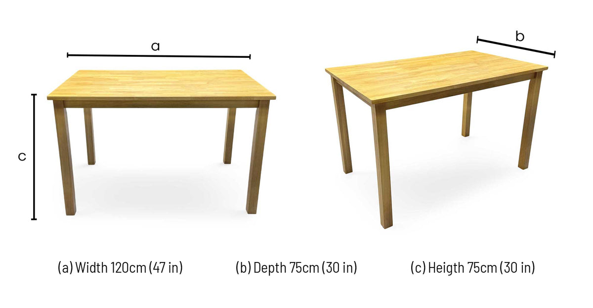 ‘Jim’ Oak Veneer Small Dining Table