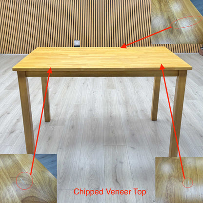 ‘Jim’ Oak Veneer Small Dining Table