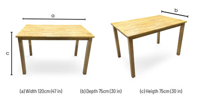 'Jim’ Oak Veneer Small Dining Table