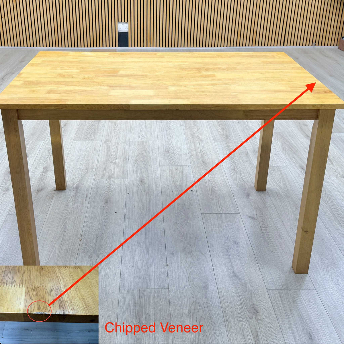 'Jim’ Oak Veneer Small Dining Table