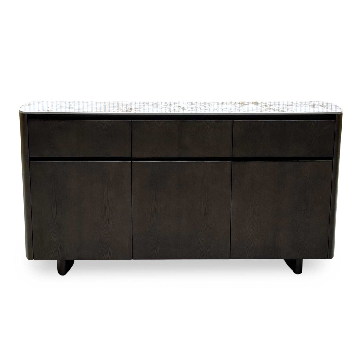 'Connor' White Ceramic Top 3 Door 3 Draw Sideboard