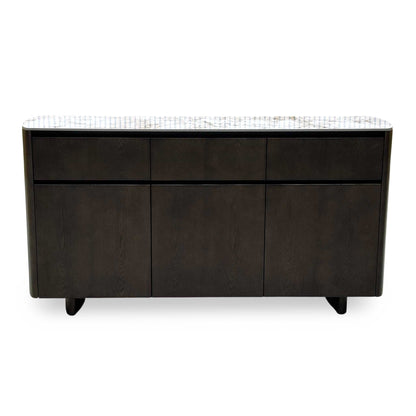 'Connor' White Ceramic Top 3 Door 3 Draw Sideboard