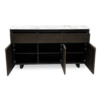 'Connor' White Ceramic Top 3 Door 3 Draw Sideboard